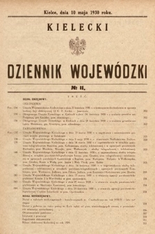 Kielecki Dziennik Wojewódzki. 1930, nr 11 |PDF|