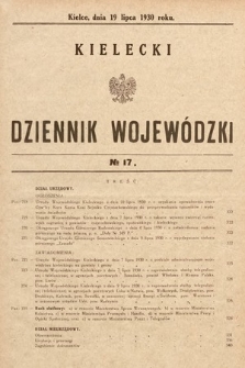 Kielecki Dziennik Wojewódzki. 1930, nr 17 |PDF|