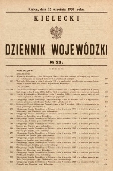 Kielecki Dziennik Wojewódzki. 1930, nr 23 |PDF|