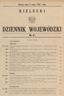 Kielecki Dziennik Wojewódzki. 1931, nr 11 |PDF|