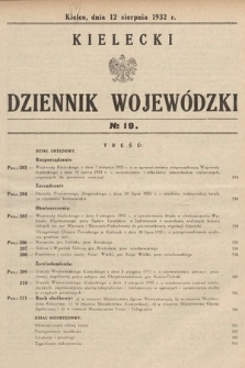 Kielecki Dziennik Wojewódzki. 1932, nr 19 |PDF|