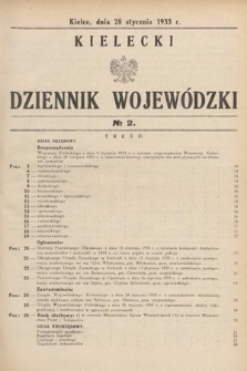Kielecki Dziennik Wojewódzki. 1933, nr 2 |PDF|
