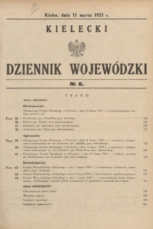 Kielecki Dziennik Wojewódzki. 1933, nr 6 |PDF|