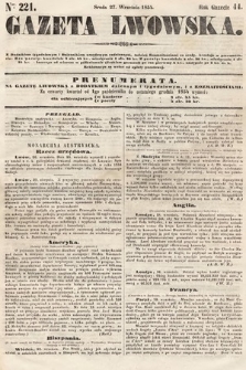 Gazeta Lwowska. 1854, nr 221