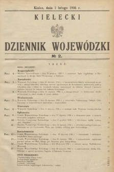 Kielecki Dziennik Wojewódzki. 1936, nr 2 |PDF|