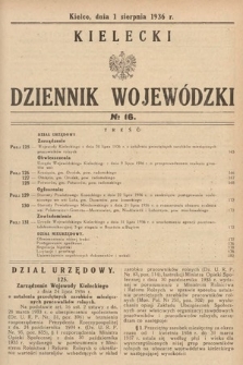 Kielecki Dziennik Wojewódzki. 1936, nr 16 |PDF|