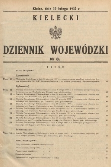 Kielecki Dziennik Wojewódzki. 1937, nr 3 |PDF|