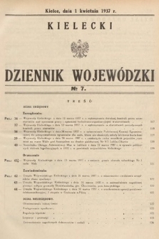 Kielecki Dziennik Wojewódzki. 1937, nr 7 |PDF|