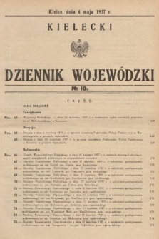 Kielecki Dziennik Wojewódzki. 1937, nr 10 |PDF|