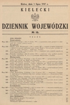 Kielecki Dziennik Wojewódzki. 1937, nr 15 |PDF|