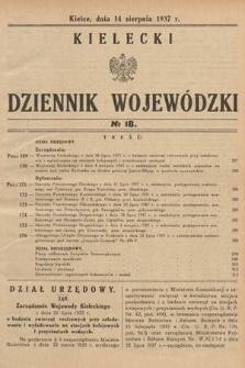 Kielecki Dziennik Wojewódzki. 1937, nr 18 |PDF|