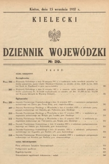 Kielecki Dziennik Wojewódzki. 1937, nr 20 |PDF|