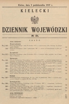 Kielecki Dziennik Wojewódzki. 1937, nr 21 |PDF|