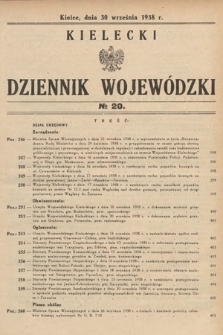 Kielecki Dziennik Wojewódzki. 1938, nr 20 |PDF|
