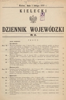 Kielecki Dziennik Wojewódzki. 1939, nr 2 |PDF|