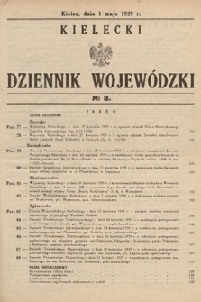 Kielecki Dziennik Wojewódzki. 1939, nr 8 |PDF|