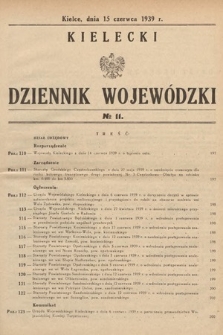 Kielecki Dziennik Wojewódzki. 1939, nr 11 |PDF|