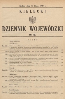 Kielecki Dziennik Wojewódzki. 1939, nr 13 |PDF|