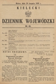 Kielecki Dziennik Wojewódzki. 1939, nr 16 |PDF|