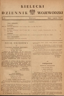 Kielecki Dziennik Wojewódzki. 1949, nr 3 |PDF|