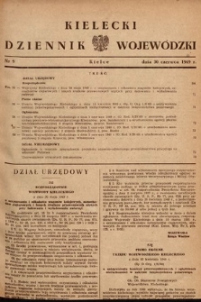 Kielecki Dziennik Wojewódzki. 1949, nr 9 |PDF|