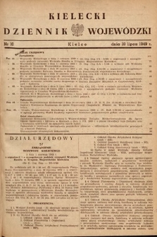 Kielecki Dziennik Wojewódzki. 1949, nr 10 |PDF|