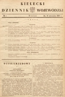Kielecki Dziennik Wojewódzki. 1950, nr 1 |PDF|
