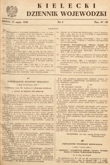 Kielecki Dziennik Wojewódzki. 1950, nr 6 |PDF|