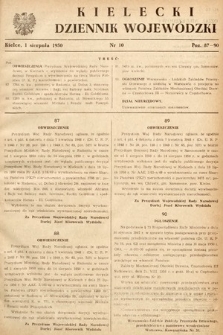 Kielecki Dziennik Wojewódzki. 1950, nr 10 |PDF|