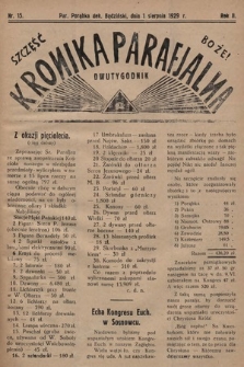 Kronika Parafjalna : dwutygodnik. 1929, nr 15 |PDF|