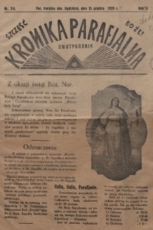 Kronika Parafjalna : dwutygodnik. 1929, nr 24 |PDF|