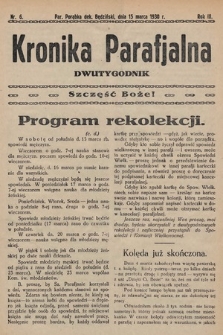 Kronika Parafjalna : dwutygodnik. 1930, nr 6 |PDF|