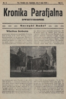 Kronika Parafjalna : dwutygodnik. 1930, nr 9 |PDF|