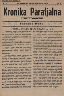 Kronika Parafjalna : dwutygodnik. 1930, nr 10 |PDF|