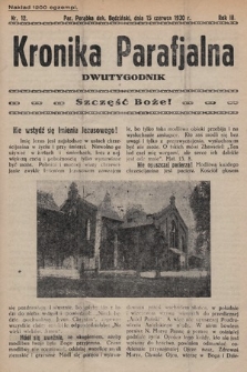 Kronika Parafjalna : dwutygodnik. 1930, nr 12 |PDF|
