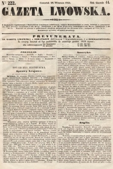 Gazeta Lwowska. 1854, nr 222