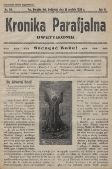 Kronika Parafjalna : dwutygodnik. 1930, nr 24 |PDF|