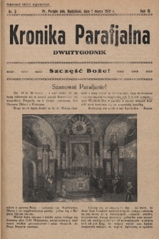 Kronika Parafjalna : dwutygodnik. 1931, nr 5 |PDF|