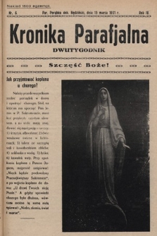 Kronika Parafjalna : dwutygodnik. 1931, nr 6 |PDF|