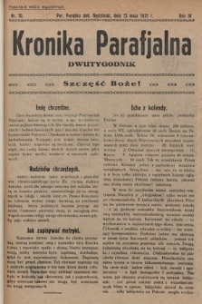 Kronika Parafjalna : dwutygodnik. 1931, nr 10 |PDF|