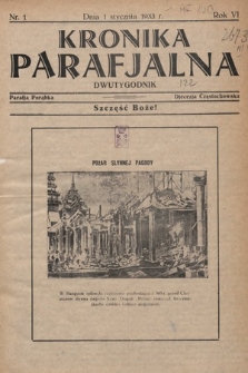 Kronika Parafjalna : dwutygodnik. 1933, nr 1 |PDF|