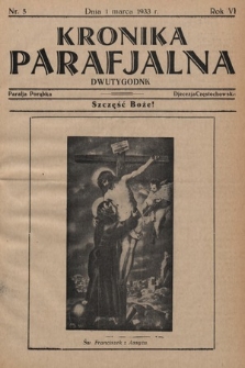 Kronika Parafjalna : dwutygodnik. 1933, nr 5 |PDF|