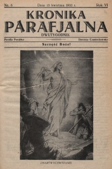 Kronika Parafjalna : dwutygodnik. 1933, nr 8 |PDF|