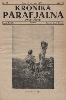 Kronika Parafjalna : dwutygodnik. 1933, nr 12 |PDF|