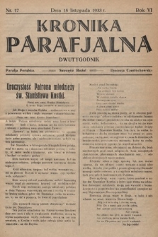 Kronika Parafjalna : dwutygodnik. 1933, nr 17 |PDF|