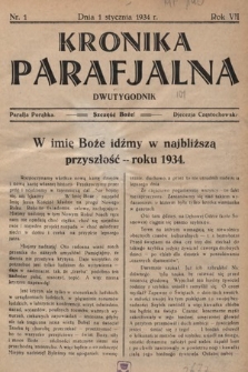 Kronika Parafjalna : dwutygodnik. 1934, nr 1 |PDF|