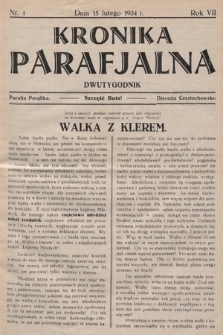 Kronika Parafjalna : dwutygodnik. 1934, nr 4 |PDF|