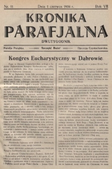 Kronika Parafjalna : dwutygodnik. 1934, nr 11 |PDF|