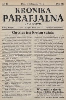 Kronika Parafjalna : dwutygodnik. 1934, nr 20 |PDF|