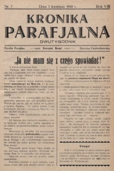 Kronika Parafjalna : dwutygodnik. 1935, nr 7 |PDF|